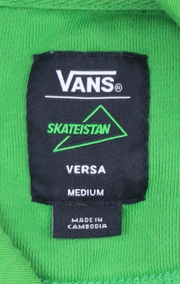 Vans Men's Green Medium Pullover Skateboarding Hoodie