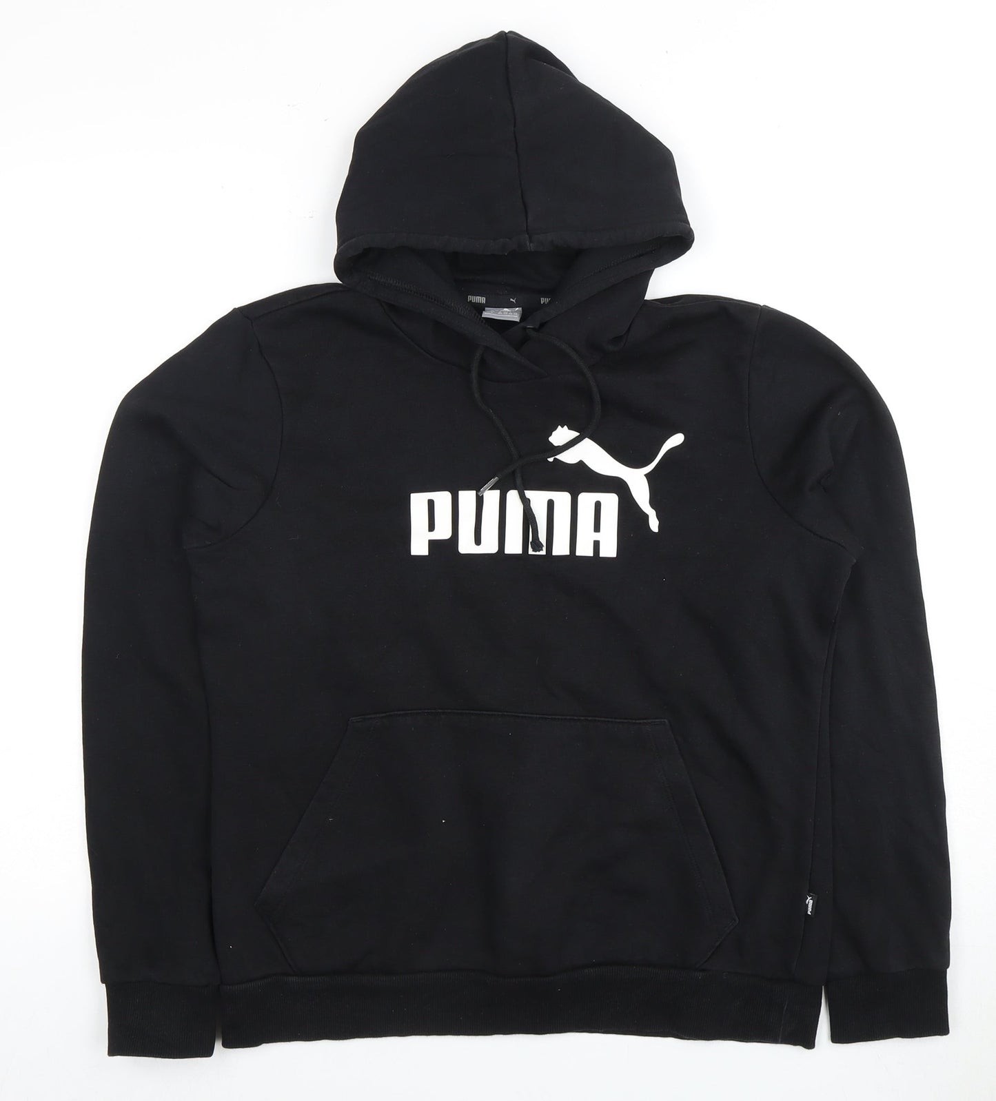 Puma Unisex Black Hoodie, Size 12