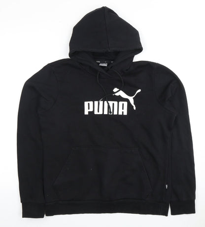 Puma Unisex Black Hoodie, Size 12
