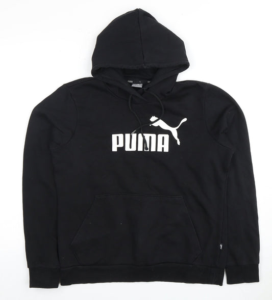 Puma Unisex Black Hoodie, Size 12