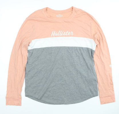 Womens UK Size XS Hollister Multicoloured Basic T-Shirt