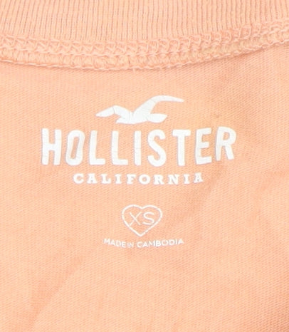 Womens UK Size XS Hollister Multicoloured Basic T-Shirt