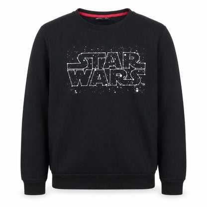 Unisex Adults UK Size M Star Wars Black Pullover Sweatshirt