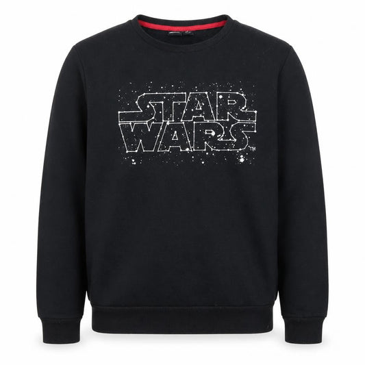 Front view of Star Wars unisex black m pullover sweatshirt