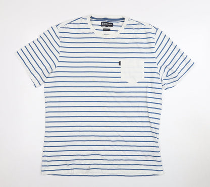 Barbour Men's Stripe T Shirt Blue XL