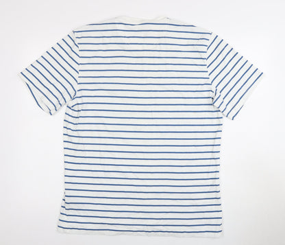 Barbour Men's Stripe T Shirt Blue XL