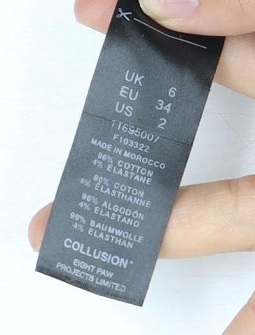 Collusion Black Sleeveless Dress Women Size 6