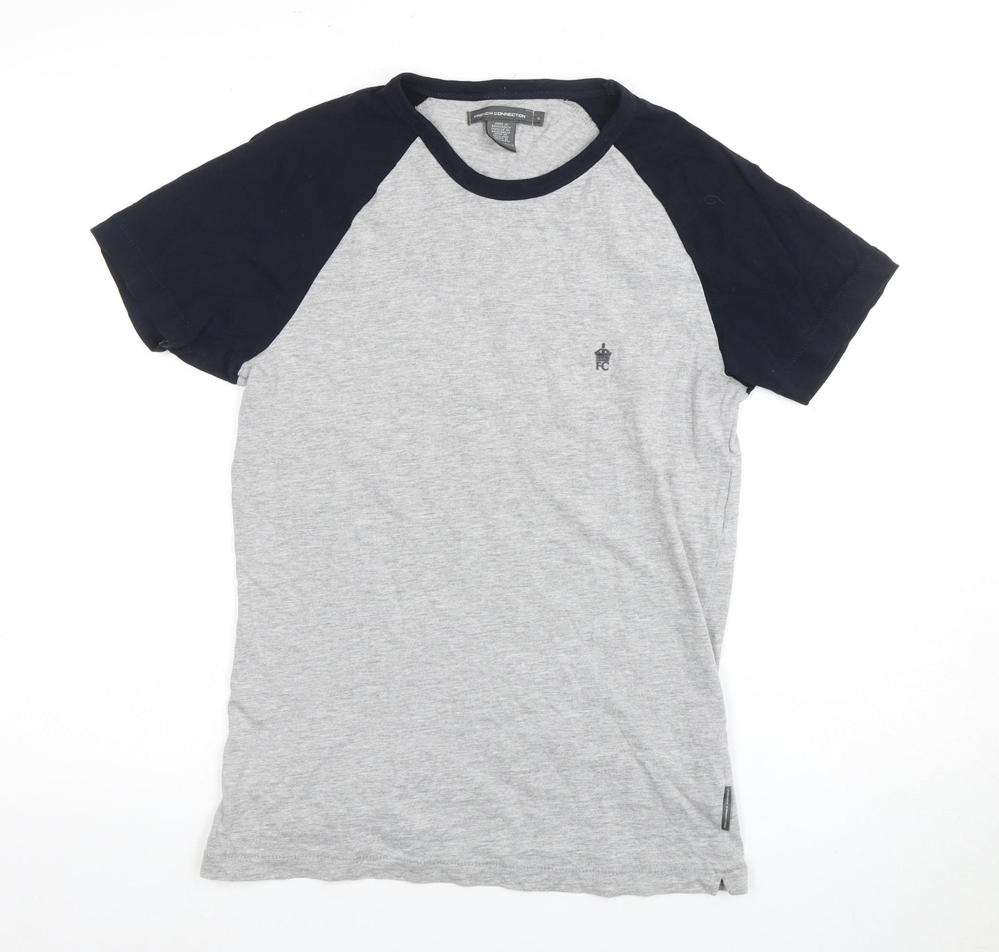Mens UK Size S French Connection Grey  T-Shirt
