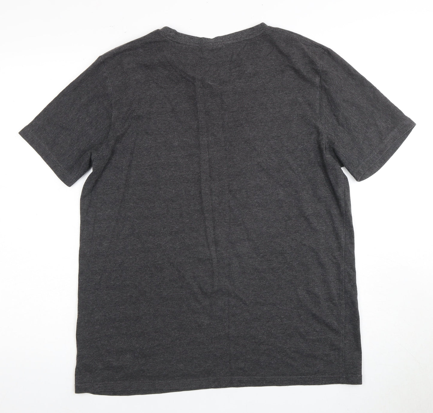 Lee Cooper Men's Grey Graphic Print T-Shirt L