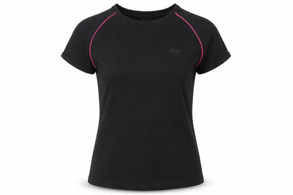 Womens UK Size L FILA Black Basic T-Shirt