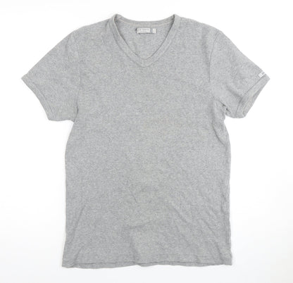 Ted Baker Men's Grey V-Neck T-Shirt, Size M