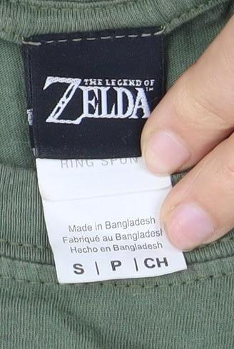 Zelda Unisex Green Basic T-Shirt, Size S