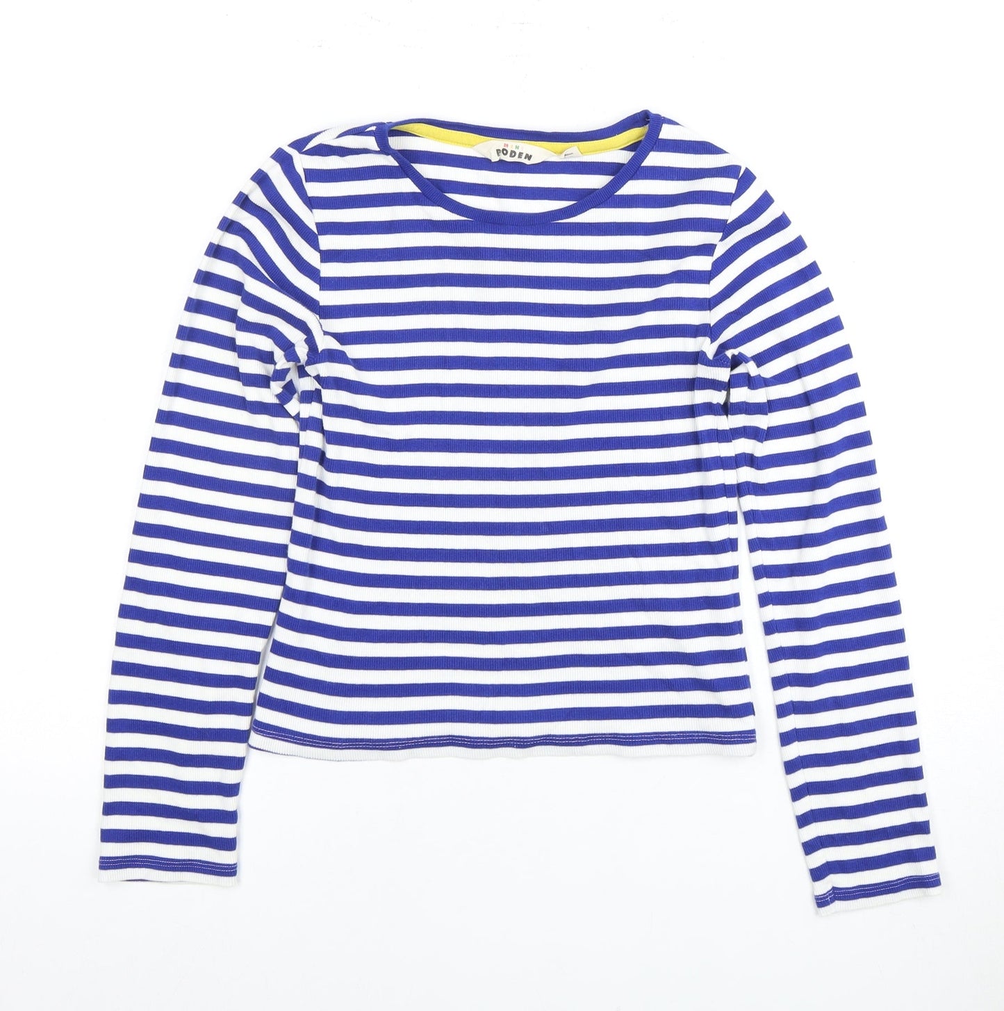 Mini Boden Girls Blue Striped Long Sleeve T-Shirt