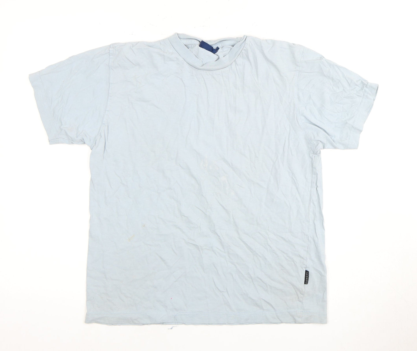 Kangol Men's Blue Crew Neck T-Shirt, Size S