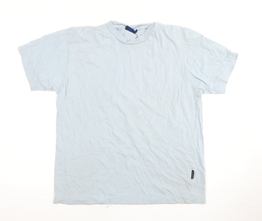 Kangol Men's Blue Crew Neck T-Shirt, Size S