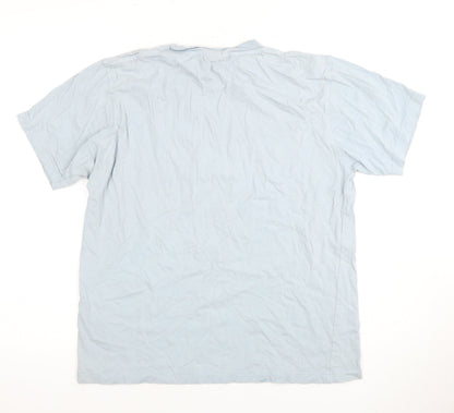 Kangol Men's Blue Crew Neck T-Shirt, Size S