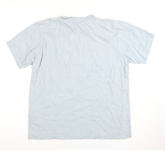 Kangol Men's Blue Crew Neck T-Shirt, Size S