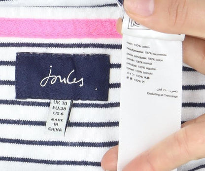 Womens UK Size 10 Joules Multicoloured Basic T-Shirt