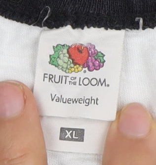 Mens UK Size XL Fruit of the Loom Multicoloured  T-Shirt