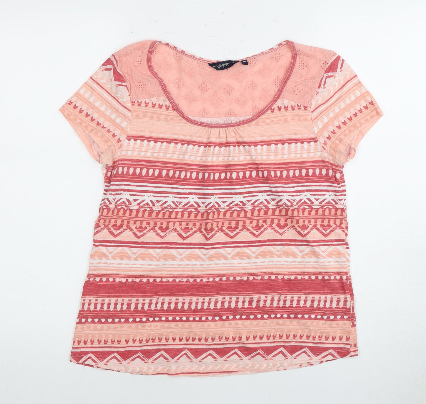 Mountain Warehouse Women's Pink Tribal T-Shirt, Size 10