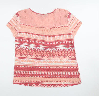 Mountain Warehouse Women's Pink Tribal T-Shirt, Size 10