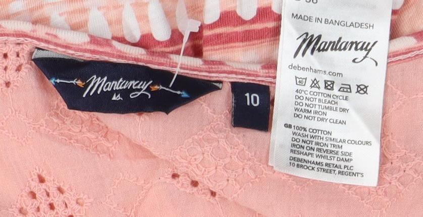 Mountain Warehouse Women's Pink Tribal T-Shirt, Size 10