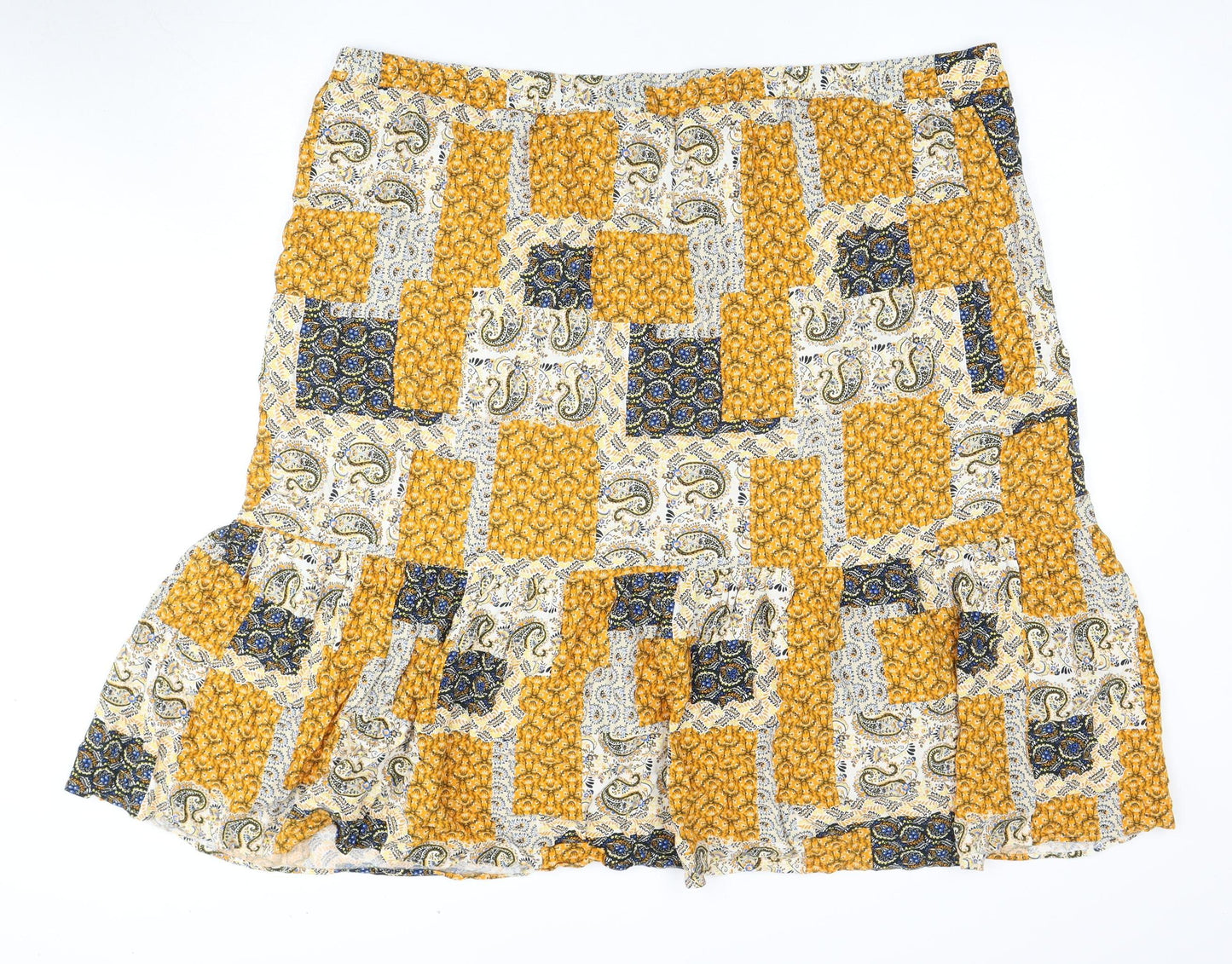 Principles Women's Multicoloured Paisley Skirt Size 24