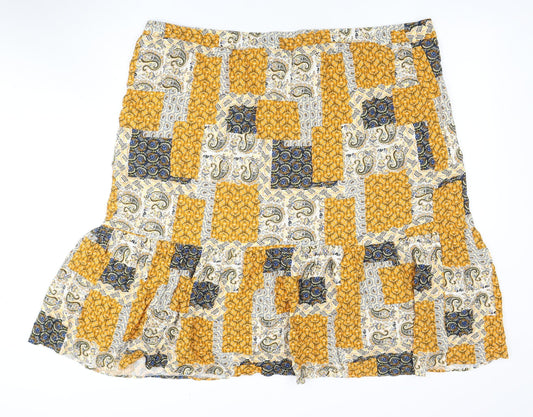 Principles Women's Multicoloured Paisley Skirt Size 24