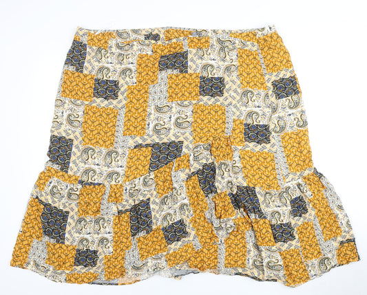 Principles Women's Multicoloured Paisley Skirt Size 24