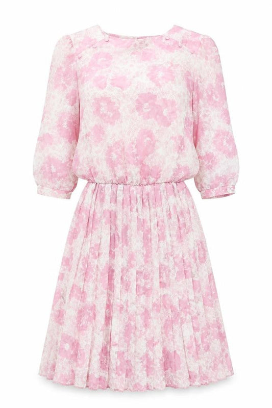 Berkertex Women Pink Floral Dress Size 12