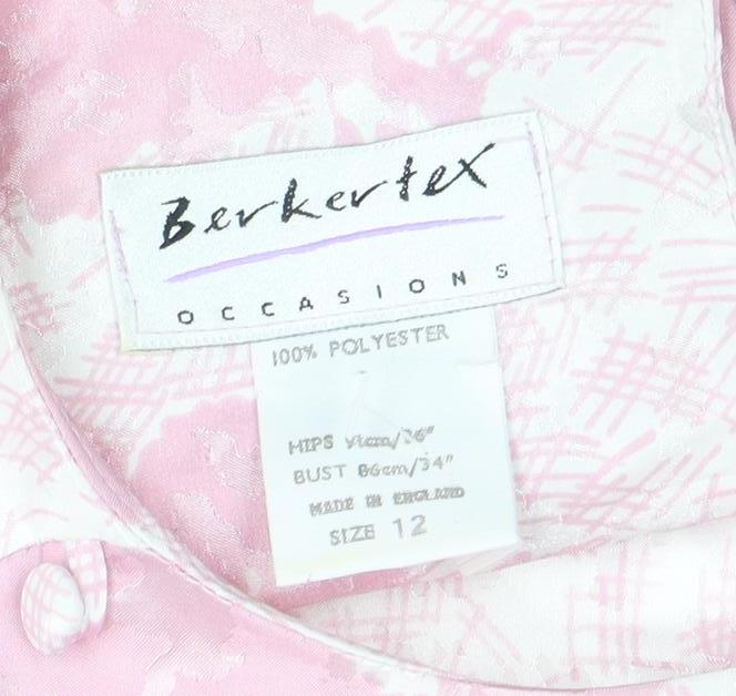 Berkertex Women Pink Floral Dress Size 12