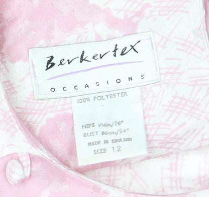 Berkertex Women Pink Floral Dress Size 12