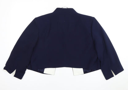 Roman Women's Blue Tuxedo Blazer Size 18