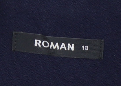 Roman Women's Blue Tuxedo Blazer Size 18