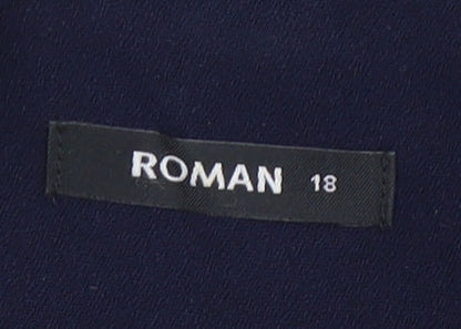 Roman Women's Blue Tuxedo Blazer Size 18