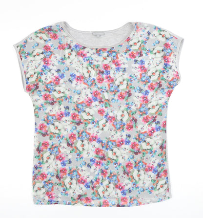 Womens UK Size 10 Oliver Bonas Multicoloured Basic T-Shirt