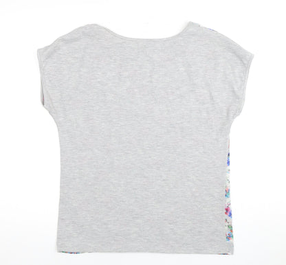 Womens UK Size 10 Oliver Bonas Multicoloured Basic T-Shirt