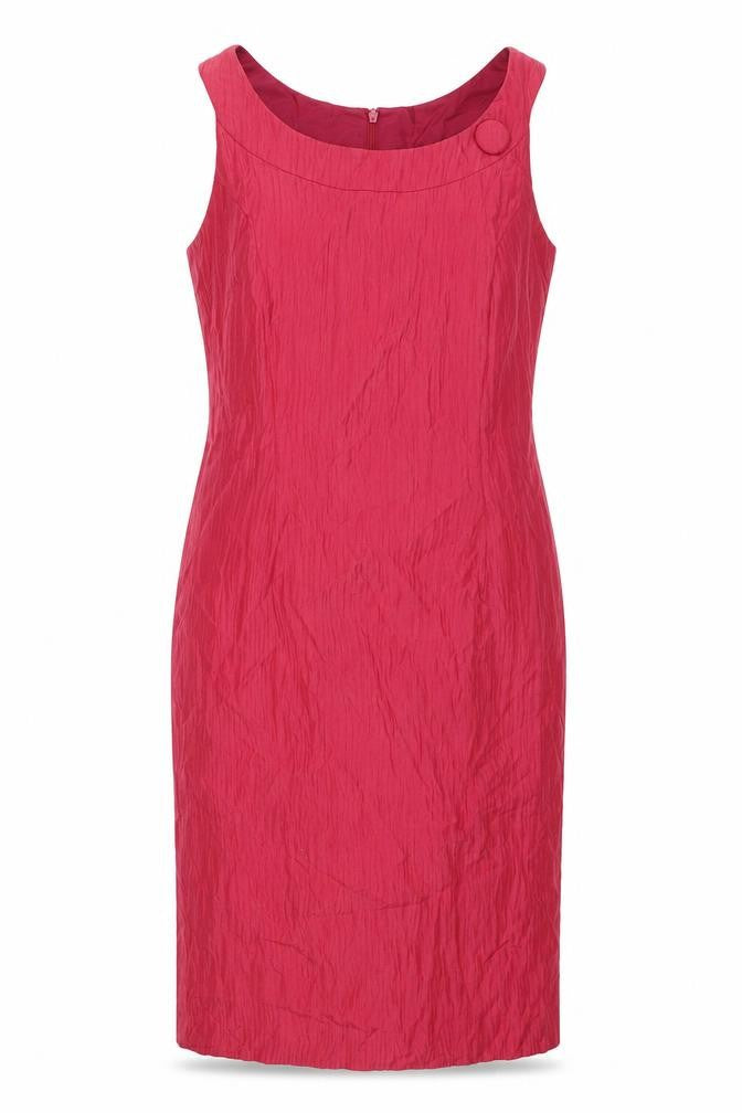 Minuet Red Sheath Dress Size 10 Sleeveless Round Neck