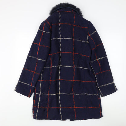 Womens UK Size 8 Debenhams Multicoloured Overcoat