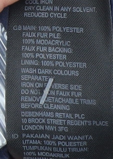 Womens UK Size 8 Debenhams Multicoloured Overcoat