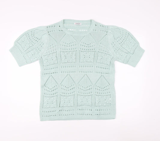 Damart Women's Green Acrylic Pullover Jumper