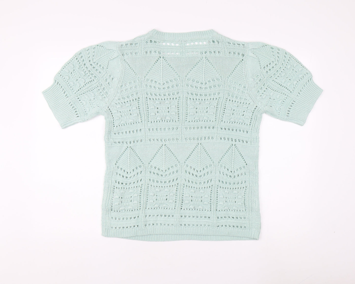 Damart Women's Green Acrylic Pullover Jumper