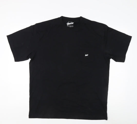 Pull&Bear Men's Black M Cotton T-Shirt