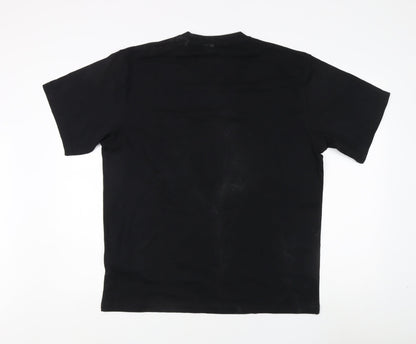 Pull&Bear Men's Black M Cotton T-Shirt