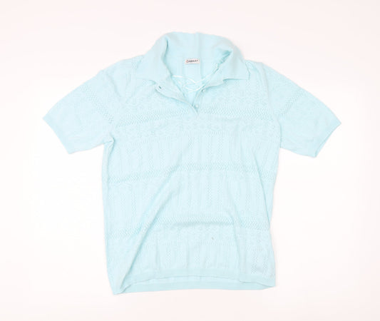 Damart Women's Blue Collared Jumper M 14/16