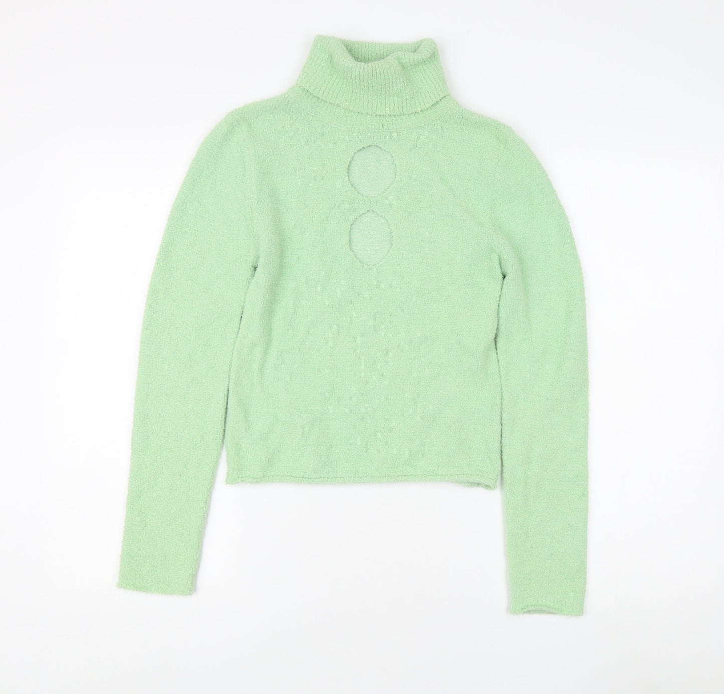 ASOS DESIGN Women's Green Roll Neck Jumper