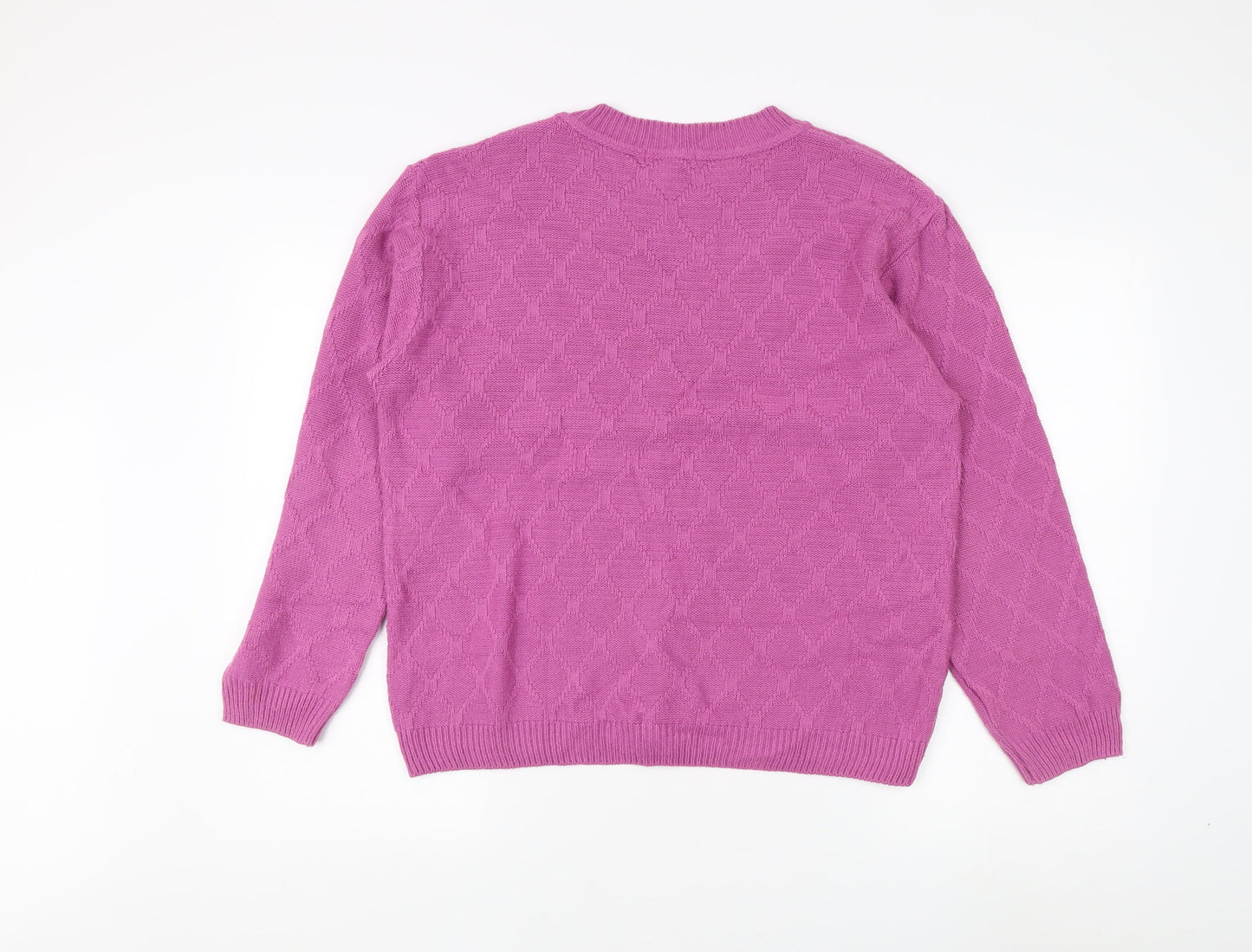 Womens UK Size 18-20 Berkertex Pink Pullover Jumper