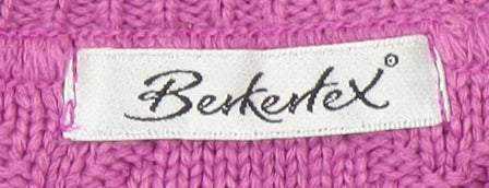 Womens UK Size 18-20 Berkertex Pink Pullover Jumper
