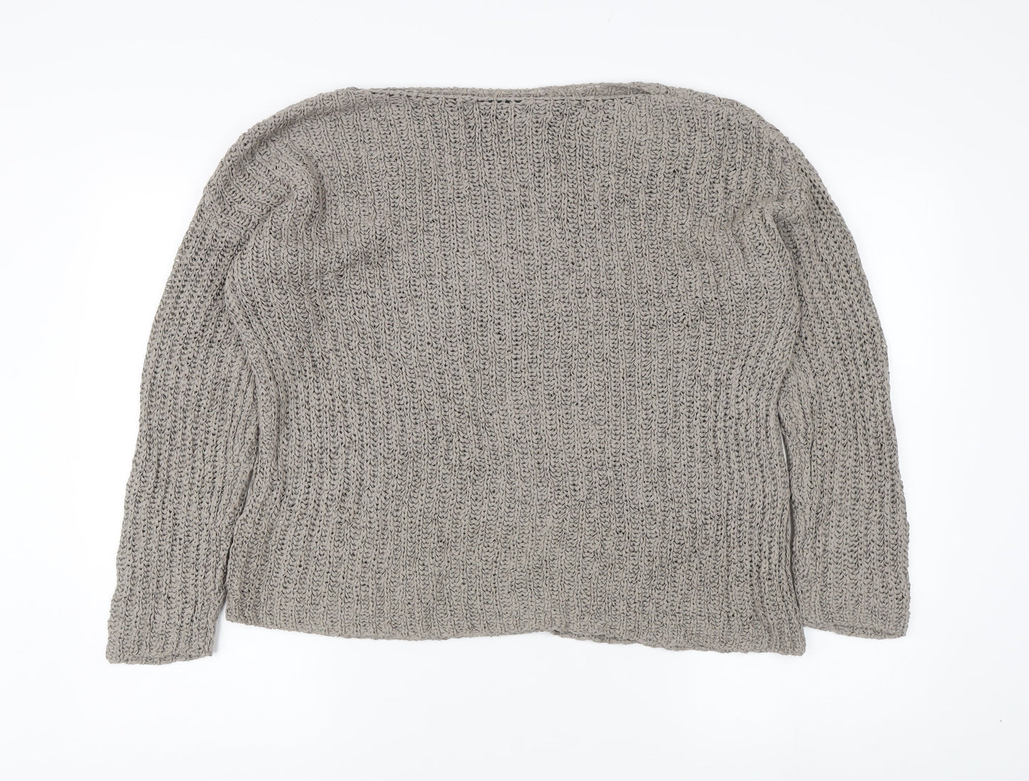 Womens UK Size 12 Zara Beige Pullover Jumper