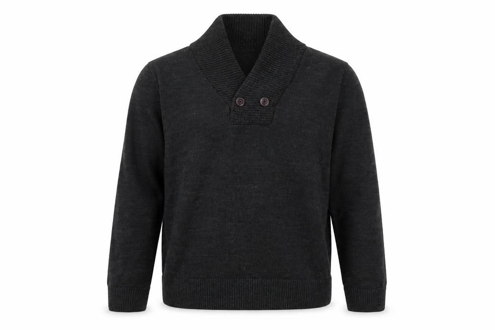 Mens UK Size XL River Island Black Pullover Jumper